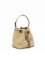 Jimmy Choo Yellow Bon Bon Micro Crystals Bucket Jimmy Choo