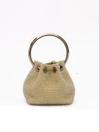 Jimmy Choo Yellow Bon Bon Micro Crystals Bucket Jimmy Choo