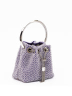 Jimmy Choo Light Purple Bon Bon Micro Crystals Bucket Jimmy Choo