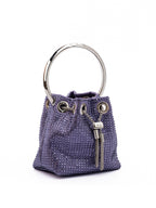 Jimmy Choo Purple Bon Bon Micro Crystals Bucket Jimmy Choo