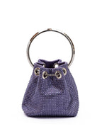 Jimmy Choo Purple Bon Bon Micro Crystals Bucket Jimmy Choo