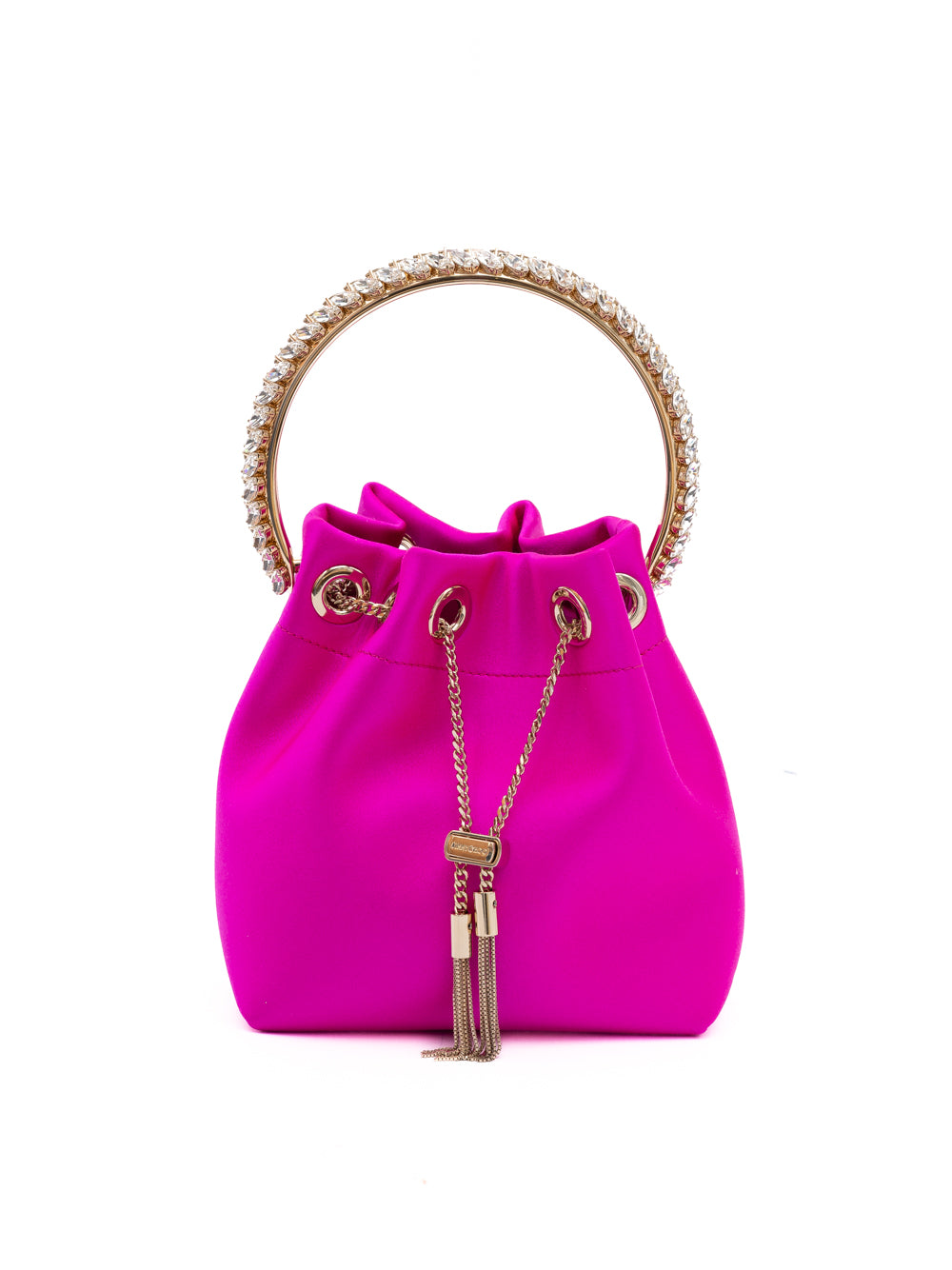 Jimmy Choo Fuchsia Bon Bon Satin Bucket Jimmy Choo