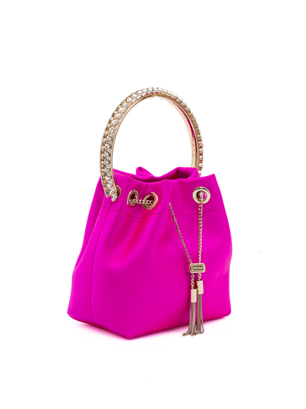 Jimmy Choo Fuchsia Bon Bon Satin Bucket Jimmy Choo