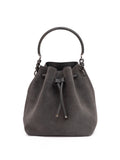 Jimmy Choo Dark Grey Bon Bon Suede Bucket Jimmy Choo