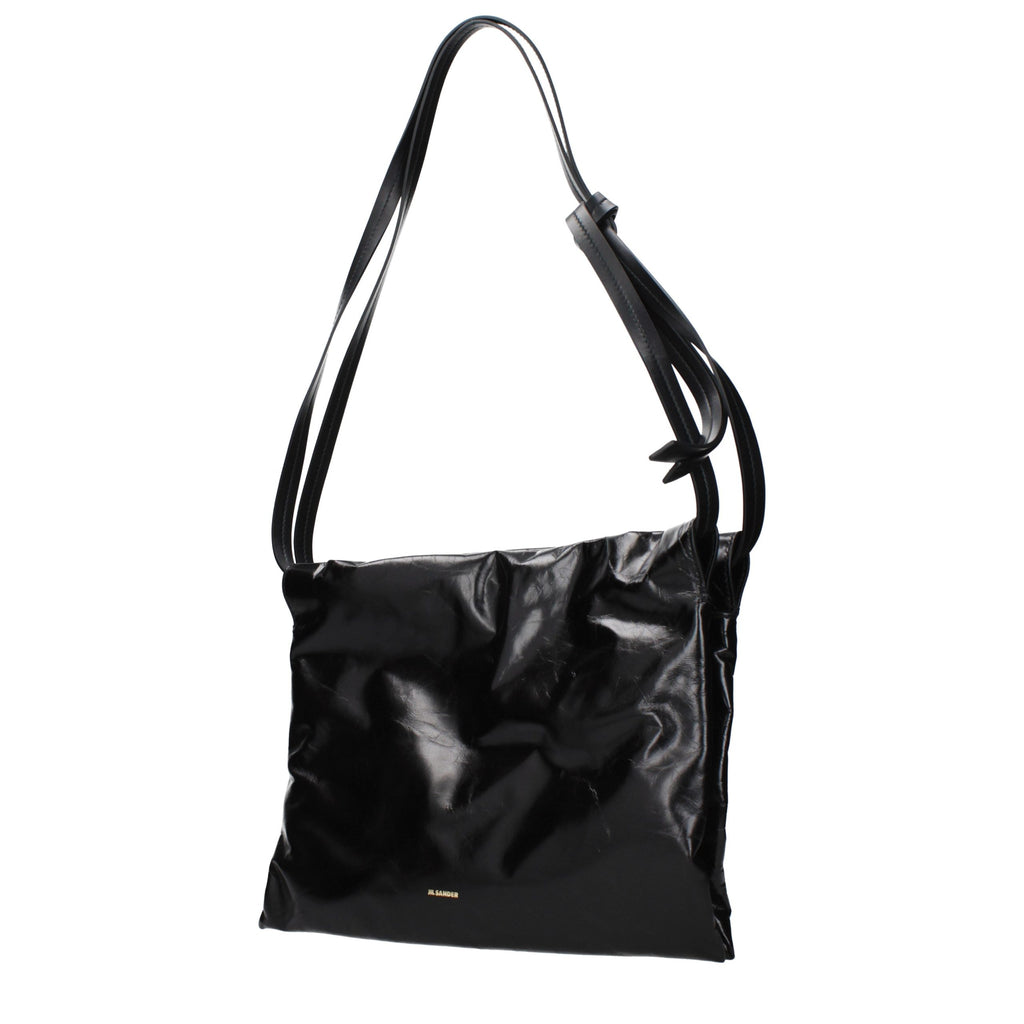 Jil Sander Black Leather Shoulder Bag Jil Sander