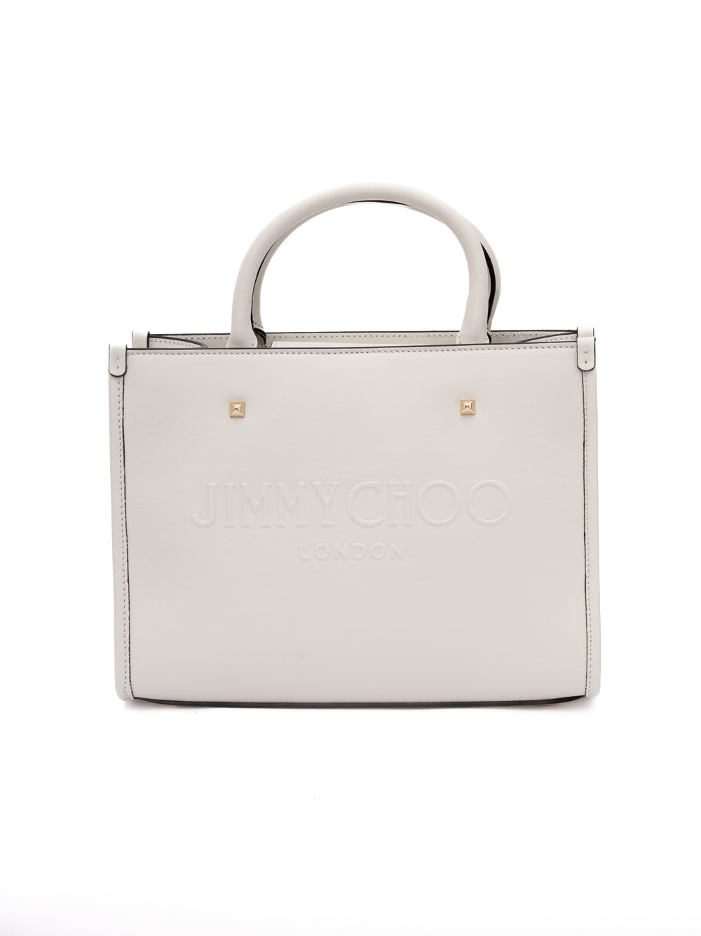Jimmy Choo White Avenue S Tote Leather Handbag Jimmy Choo