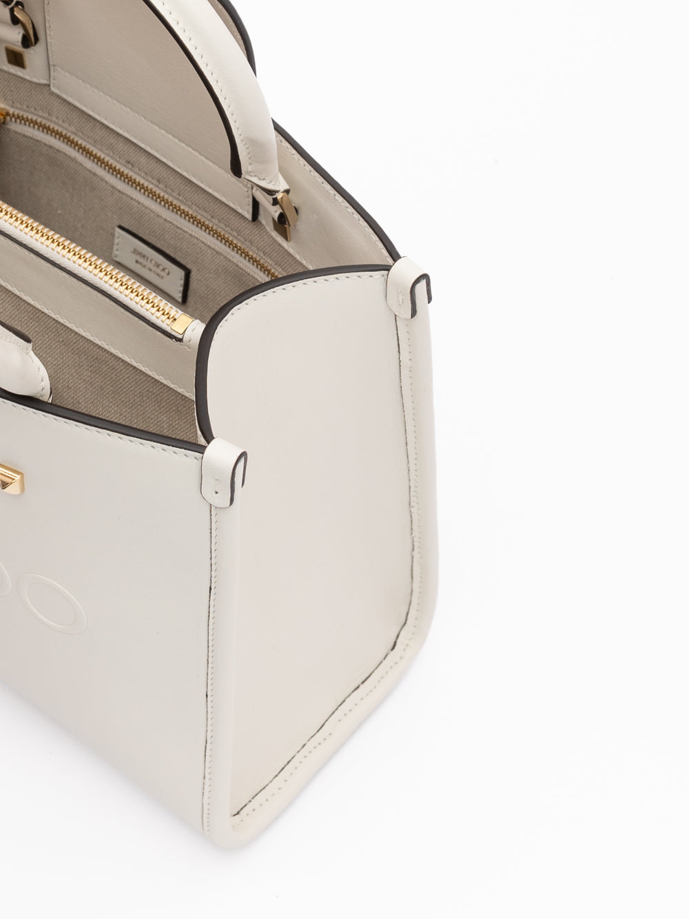 Jimmy Choo White Avenue S Tote Leather Handbag Jimmy Choo