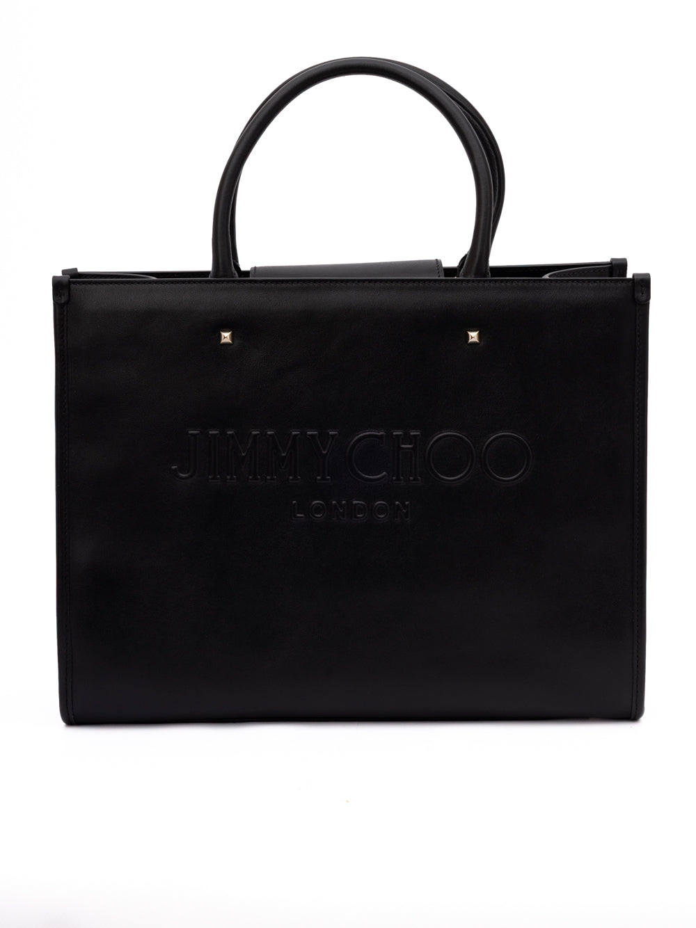 Jimmy Choo Black Avenue S Tote Leather Handbag Jimmy Choo