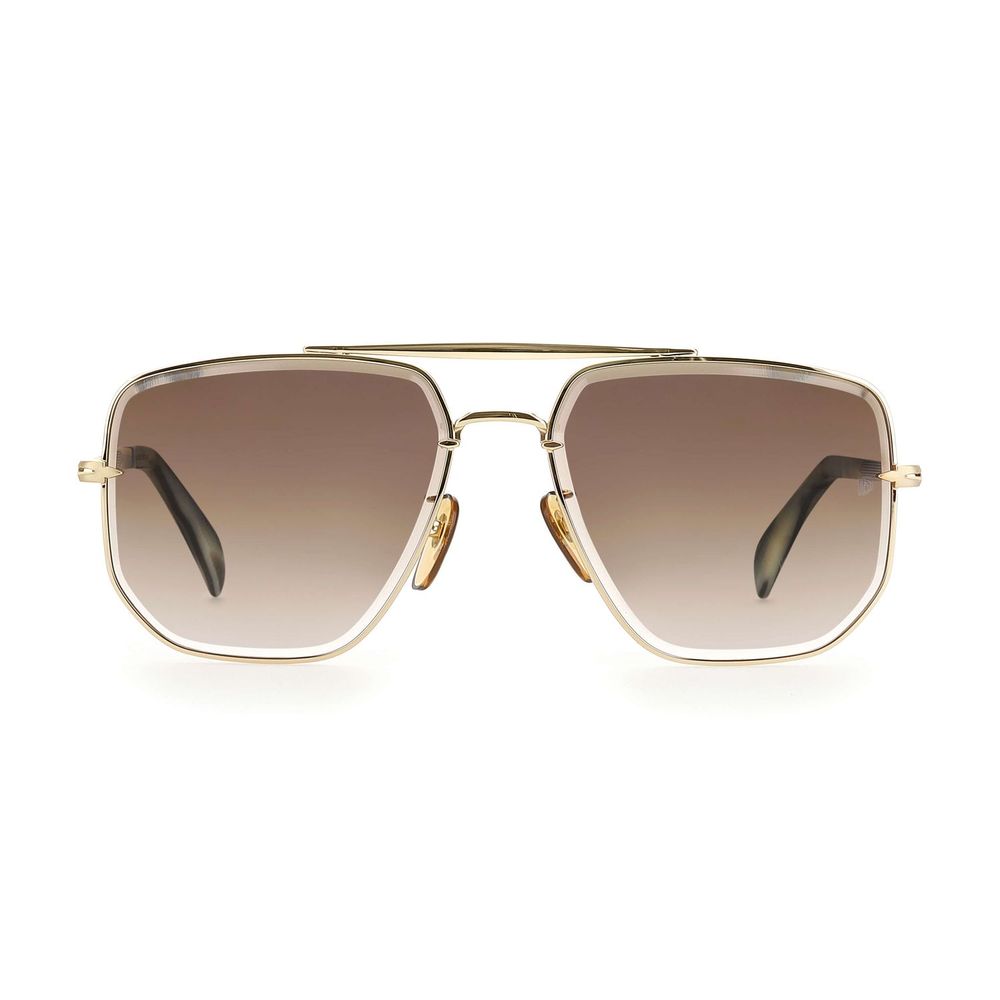 David Beckham Gold Metal Sunglasses David Beckham