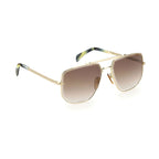 David Beckham Gold Metal Sunglasses David Beckham
