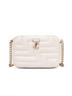 Jimmy Choo White Leather Avenue Camera Shoulder Bag Jimmy Choo