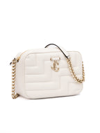 Jimmy Choo White Leather Avenue Camera Shoulder Bag Jimmy Choo