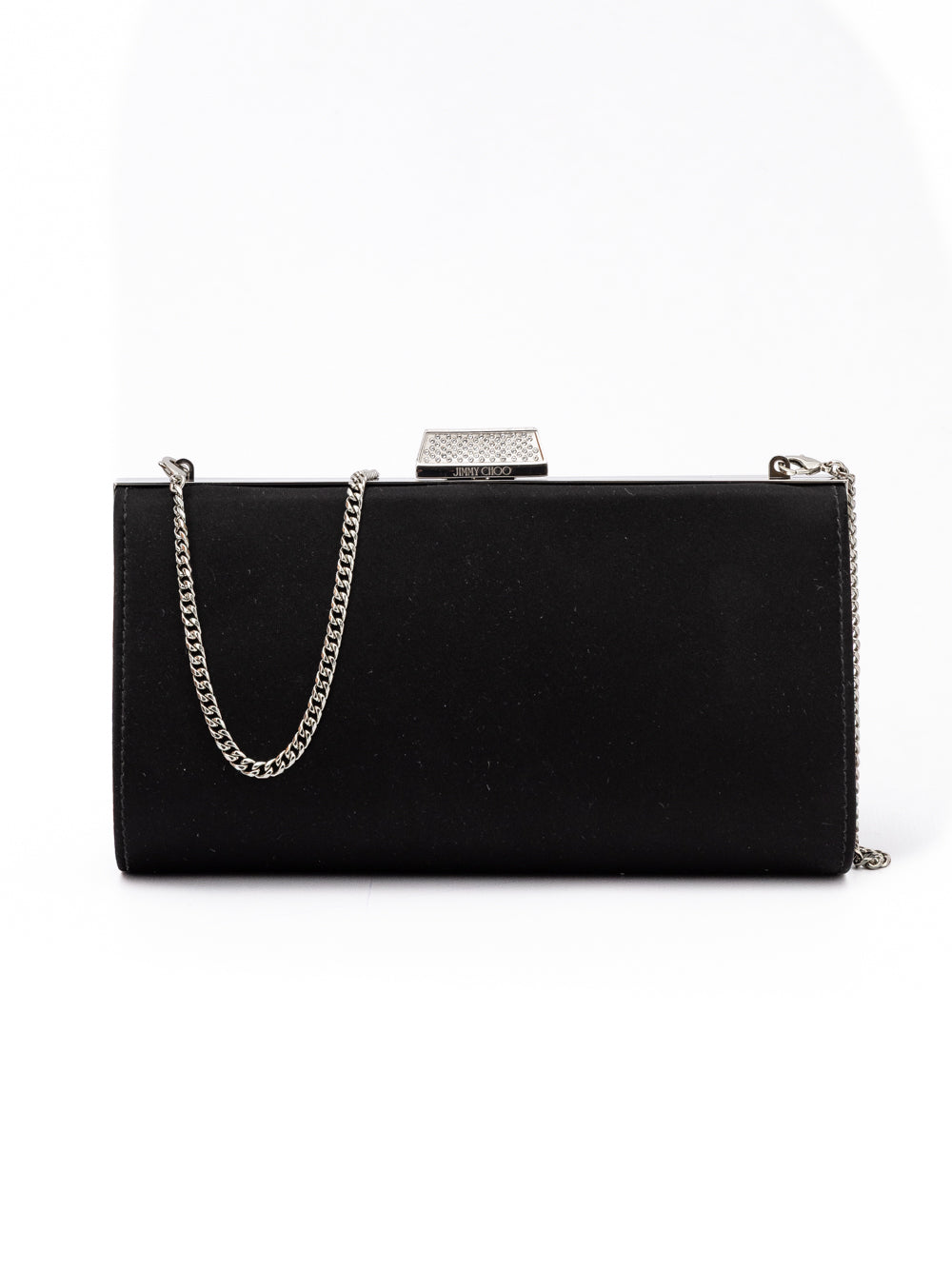 Jimmy Choo Black Satin Crossbody Bag Jimmy Choo