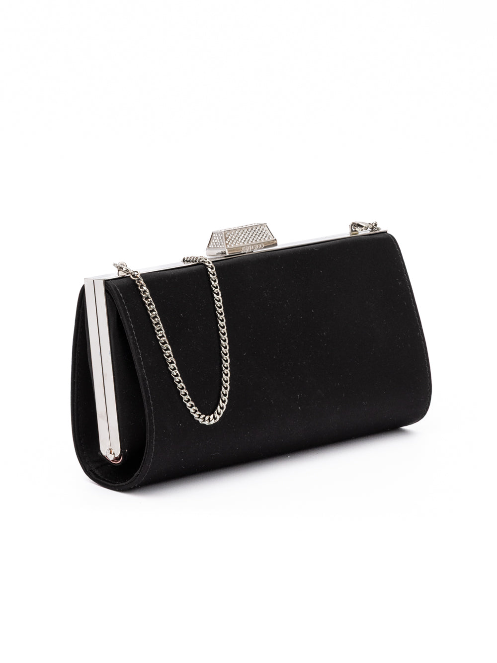 Jimmy Choo Black Satin Crossbody Bag Jimmy Choo