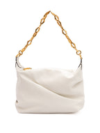 Jimmy Choo White Diamond Hobo Leather Shoulder Bag Jimmy Choo