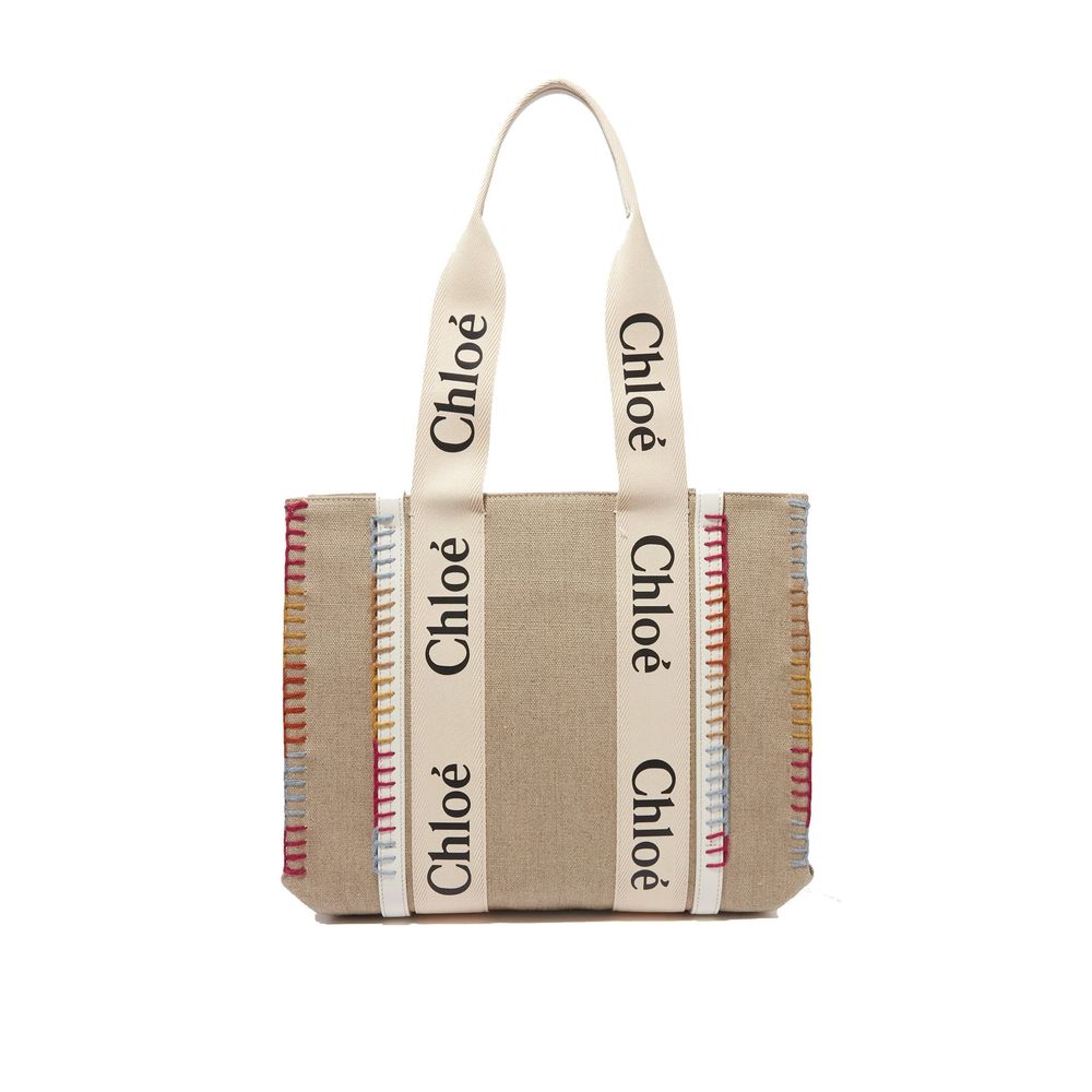 Chloé Beige Wool Tote Bag Chloé
