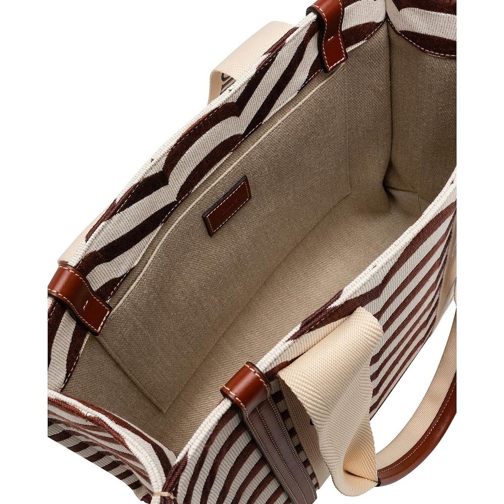 Chloé Beige Linen Tote Bag Chloé