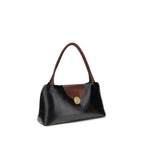 Versace Black Calf Leather Bos Taurus Shoulder Bag Versace