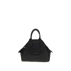 Vivienne Westwood Black Calf Leather Bos Taurus Shoulder Bag Vivienne Westwood