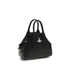 Vivienne Westwood Black Calf Leather Bos Taurus Shoulder Bag Vivienne Westwood