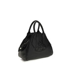 Vivienne Westwood Black Calf Leather Bos Taurus Shoulder Bag Vivienne Westwood