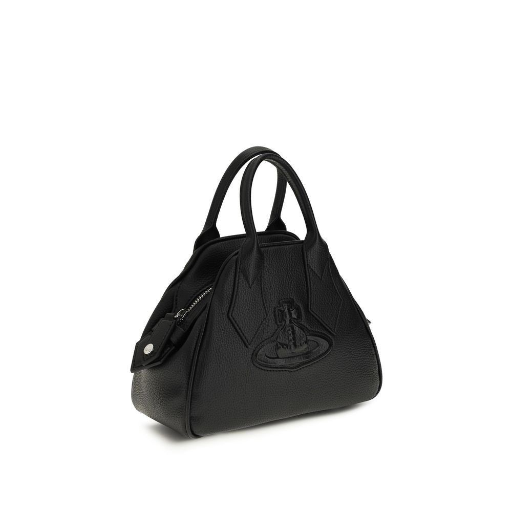 Vivienne Westwood Black Calf Leather Bos Taurus Shoulder Bag Vivienne Westwood