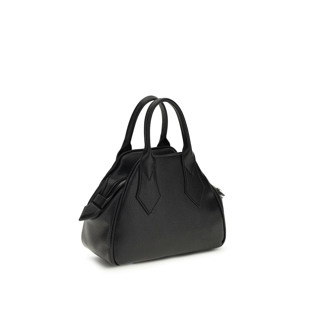Vivienne Westwood Black Calf Leather Bos Taurus Shoulder Bag Vivienne Westwood