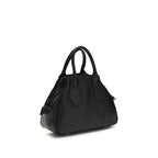 Vivienne Westwood Black Calf Leather Bos Taurus Shoulder Bag Vivienne Westwood