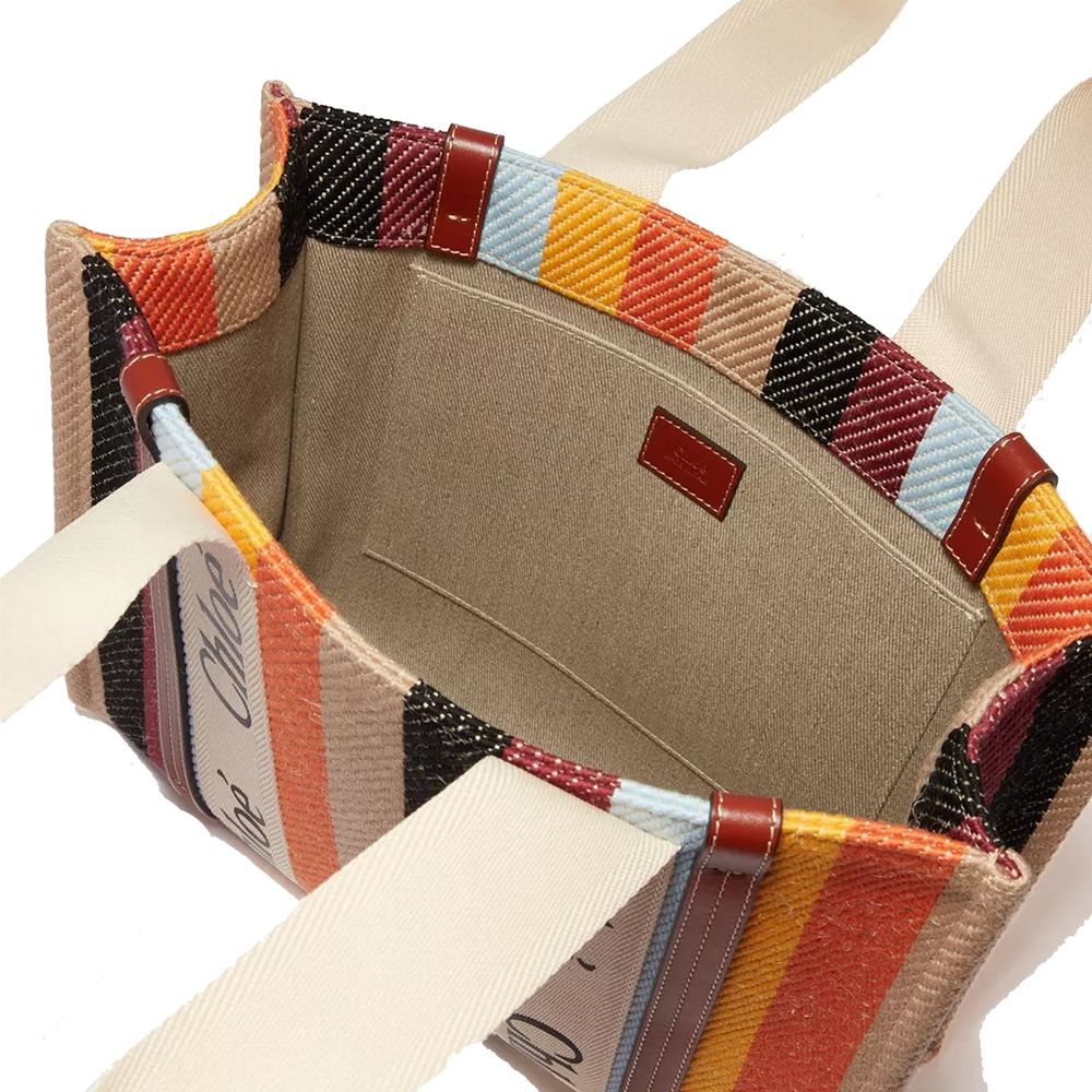 Chloé Beige Linen Tote Bag Chloé