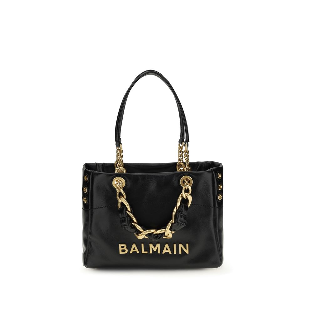 Balmain Black Calf Leather Bos Taurus Handbag Balmain
