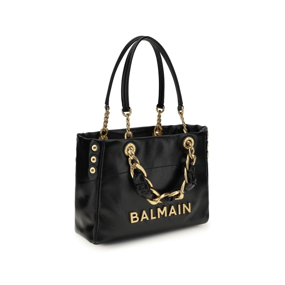 Balmain Black Calf Leather Bos Taurus Handbag Balmain