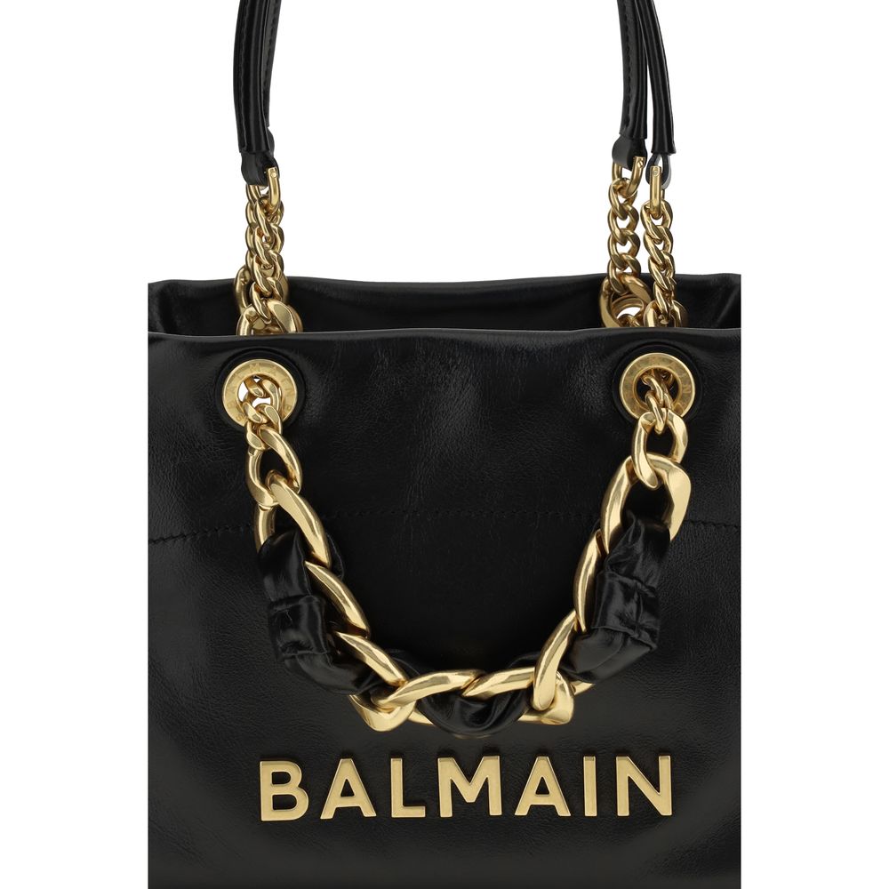 Balmain Black Calf Leather Bos Taurus Handbag Balmain