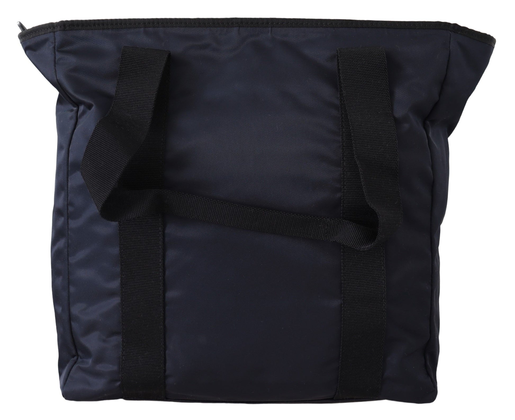 Versace Elegant Blue Nylon Tote Bag - MARANOS