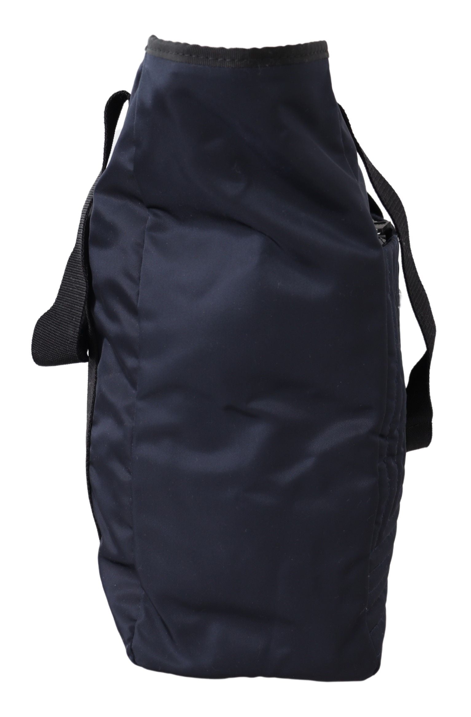 Versace Elegant Blue Nylon Tote Bag - MARANOS