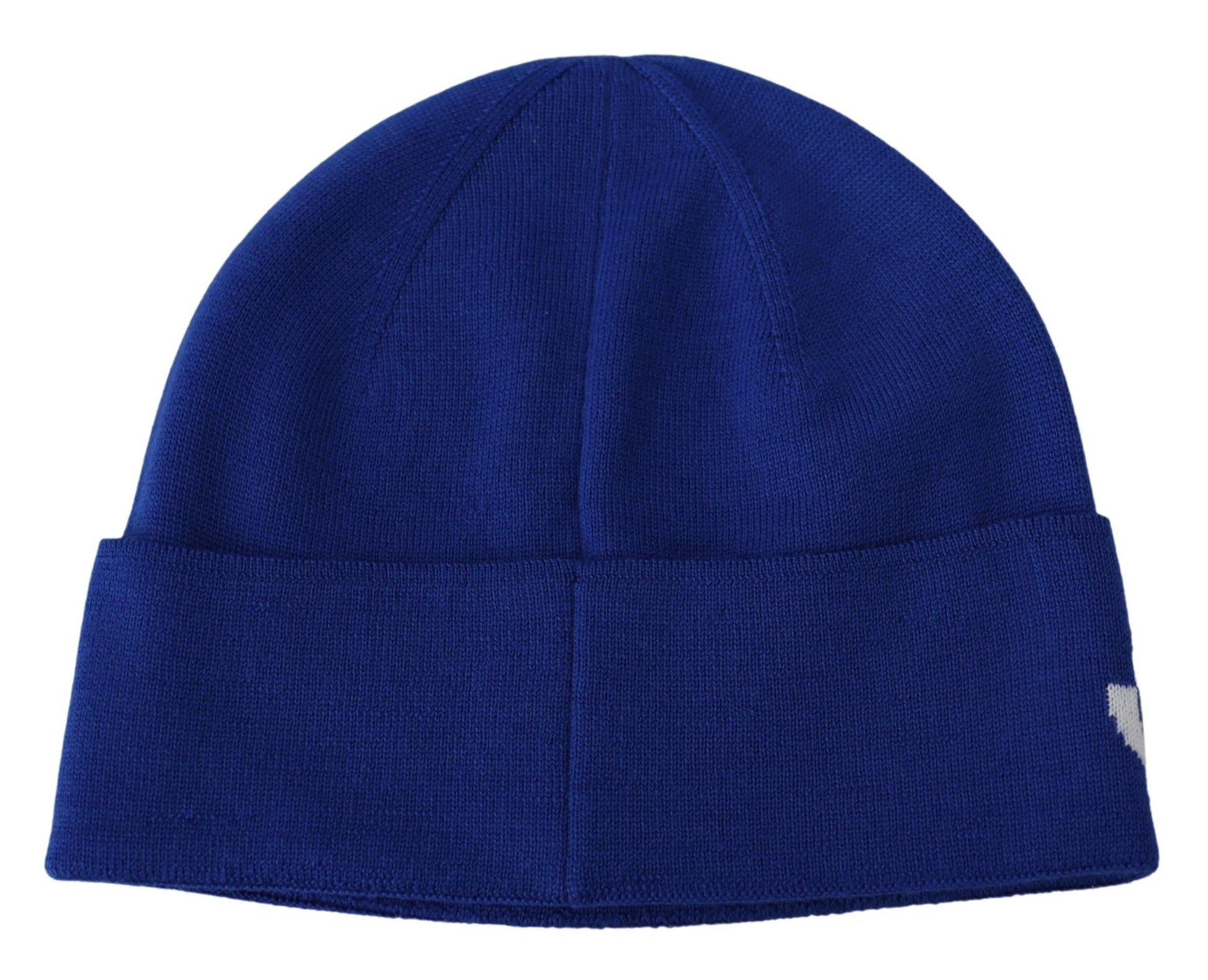 Givenchy Chic Unisex Cobalt Wool Beanie with Logo Detail - MARANOS