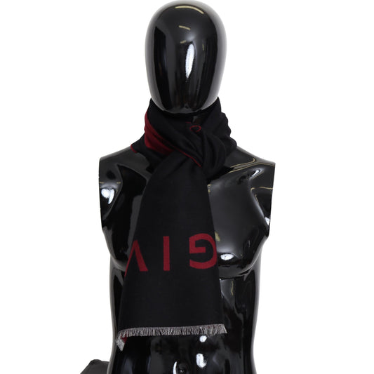 Givenchy Elegant Unisex Wool Silk Blend Scarf - MARANOS