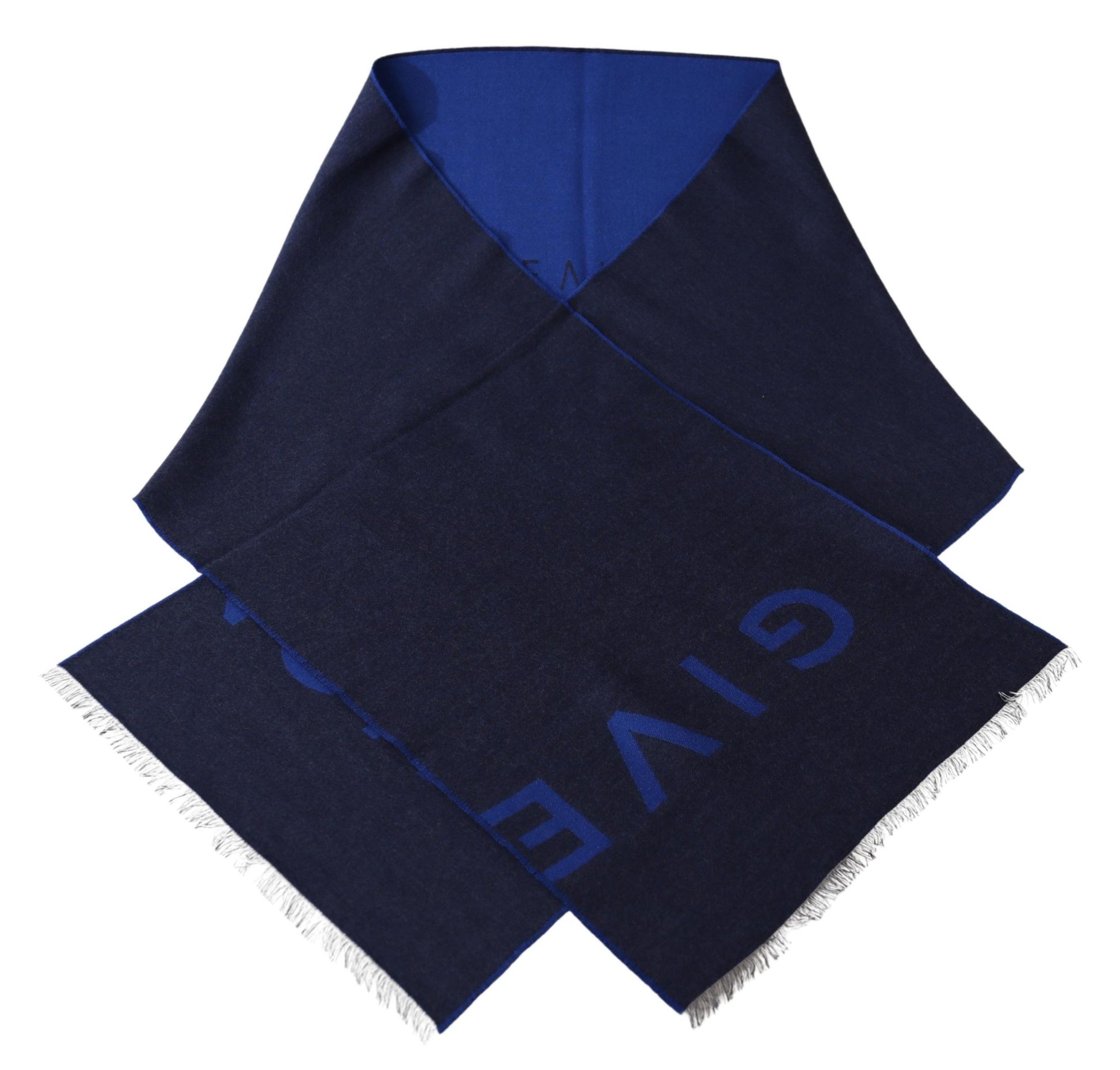 Givenchy Elegant Unisex Wool Silk Blend Scarf - MARANOS