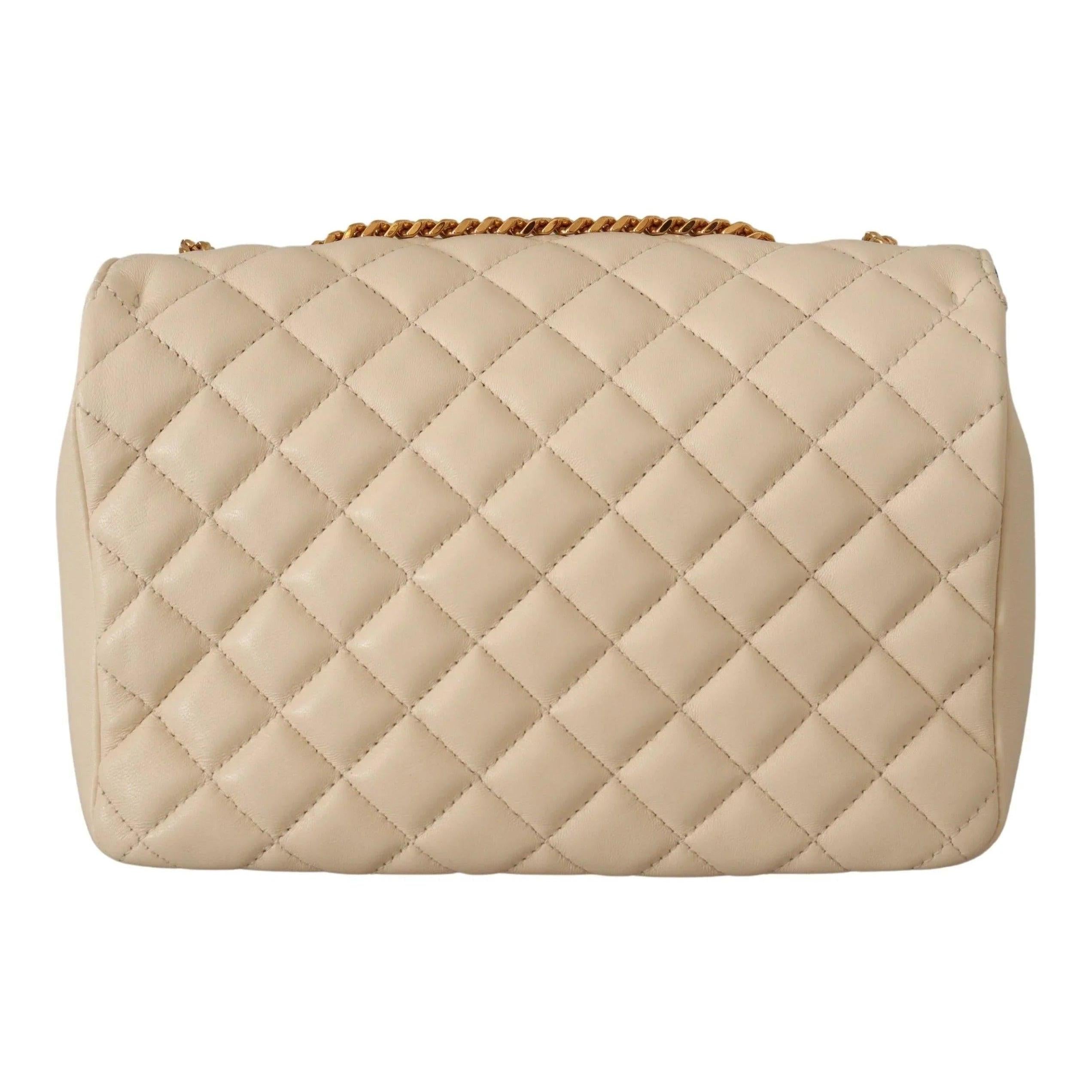 Versace Elegant Wit Nappa Leren Schoudertas - MARANOS