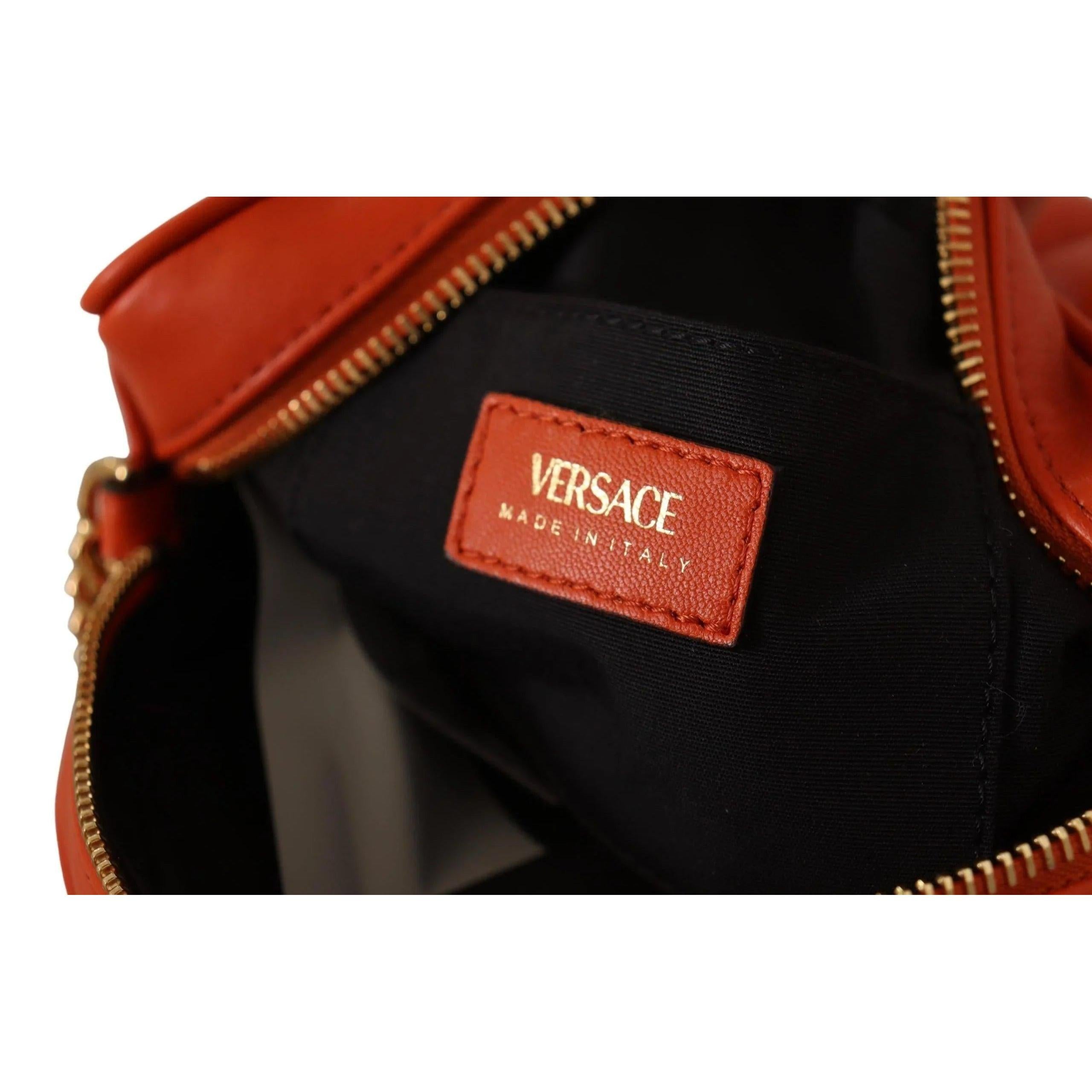 Versace Elegant Rond Nappa Leren crossbody Tas - MARANOS