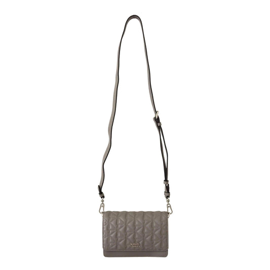 Karl Lagerfeld crossbodytas in grijs leer - MARANOS