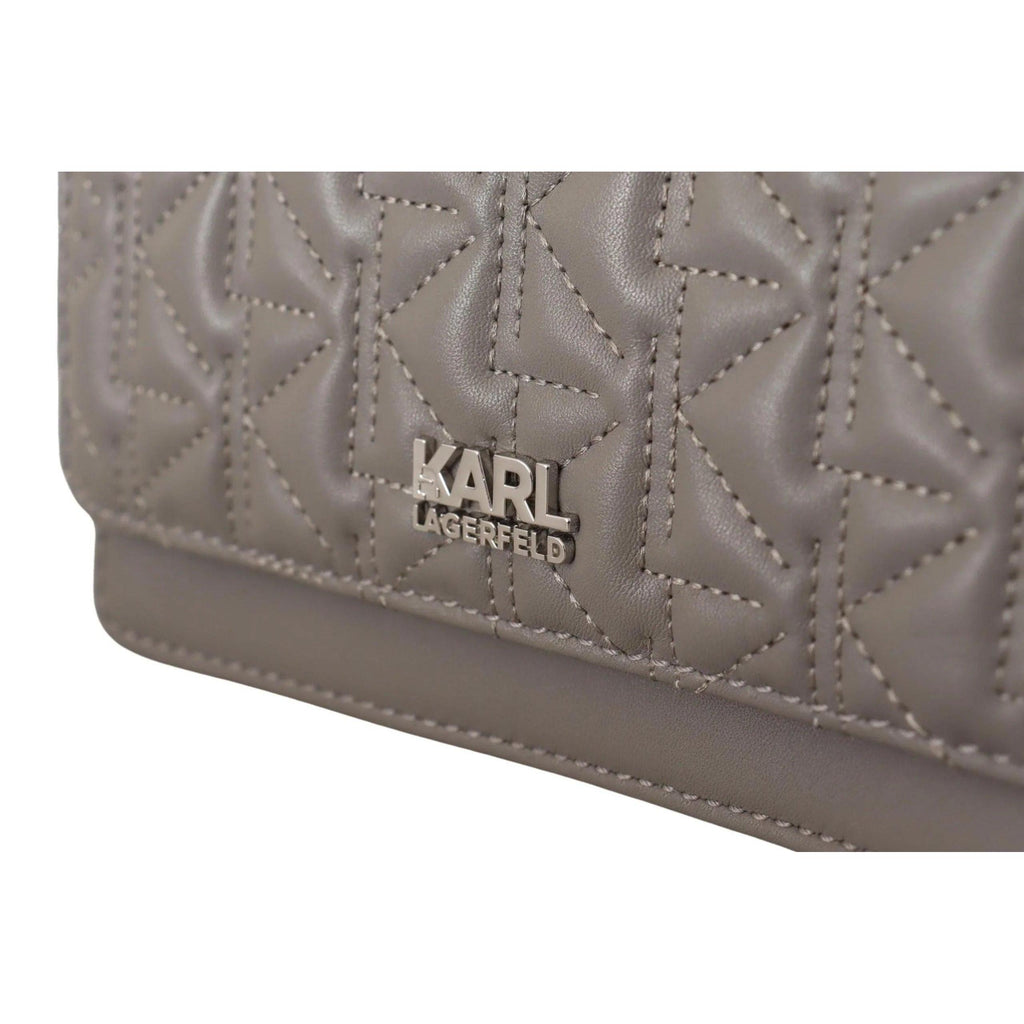 Karl Lagerfeld crossbodytas in grijs leer - MARANOS