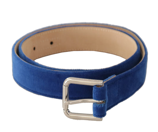 Dolce & Gabbana elegante fluwelen riem met metalen logodetail