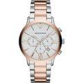 Emporio Armani Elegant Two-Tone Timepiece for Heren - MARANOS