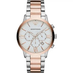 Emporio Armani Elegant Two-Tone Timepiece for Heren - MARANOS