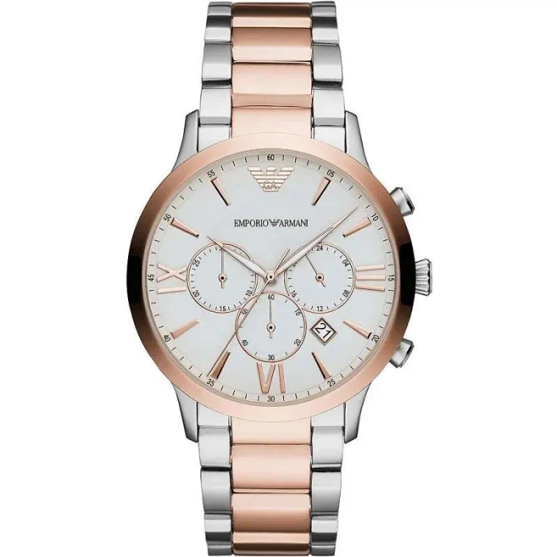 Emporio Armani Elegant Two-Tone Timepiece for Heren - MARANOS
