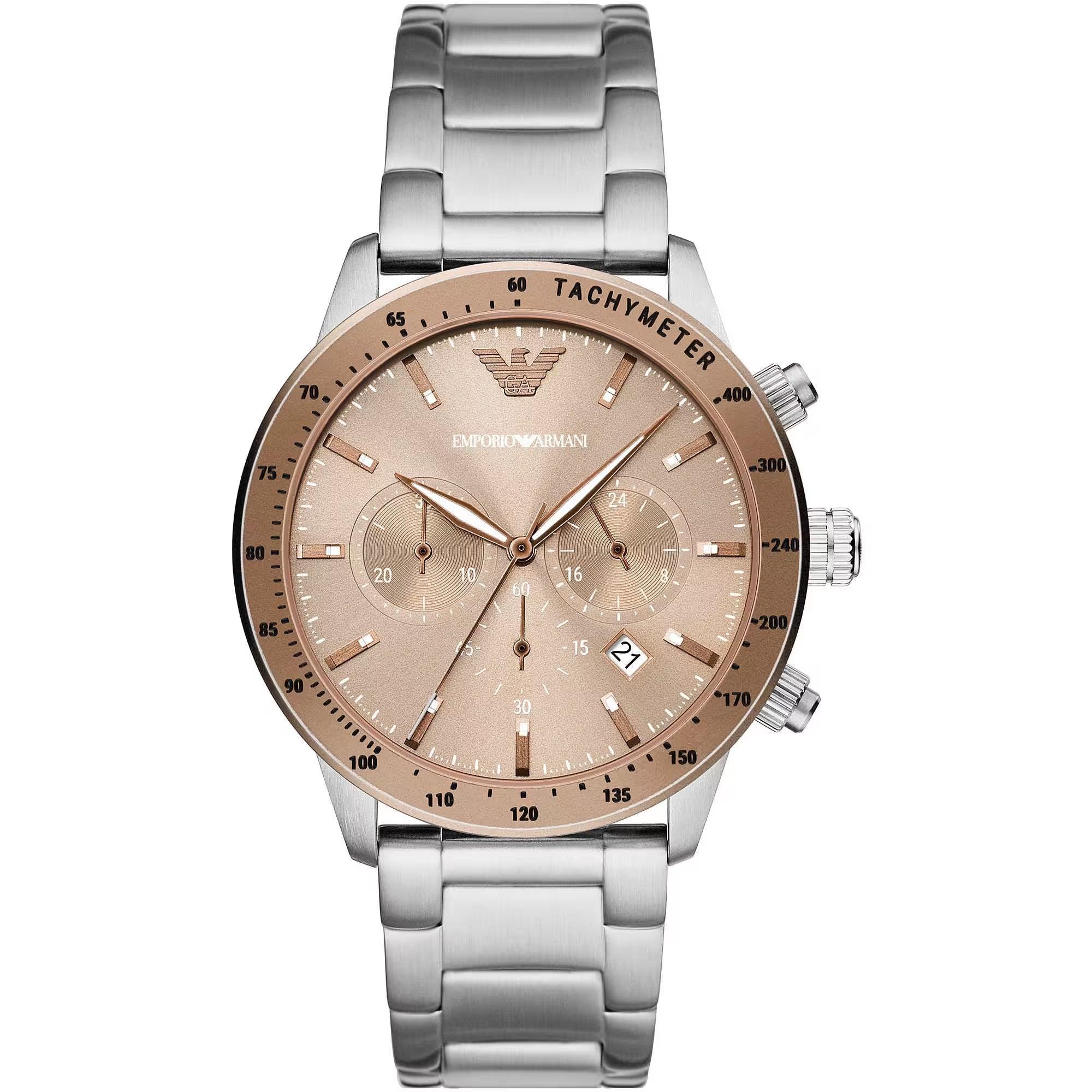 Emporio Armani Classic Chronograph Staal Heren Horloge - MARANOS