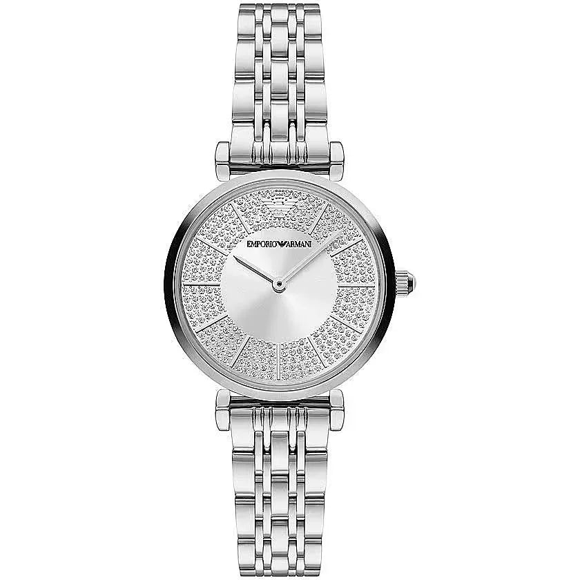 Emporio Armani Elegant Zilver-Toned Dames Horloge - MARANOS