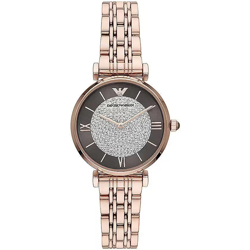 Emporio Armani Elegant Rose Goud-Tone Dames Horloge - MARANOS