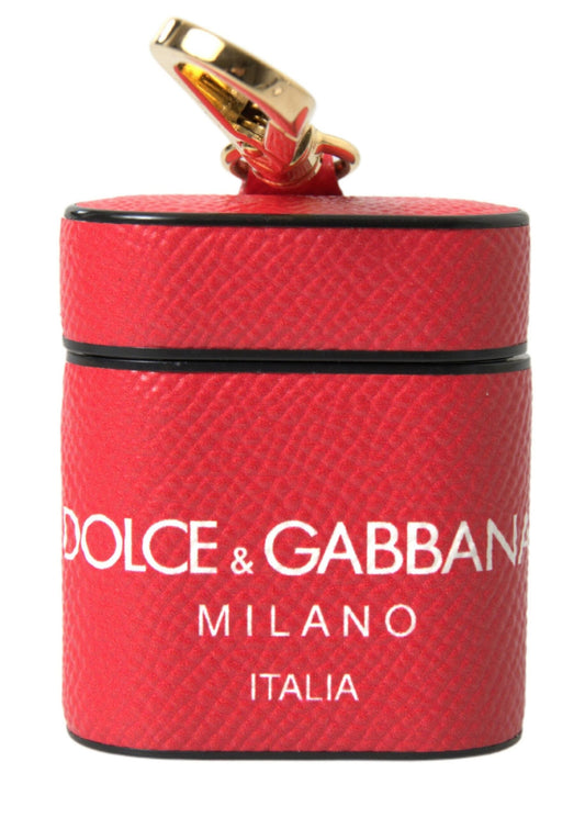 Dolce & Gabbana elegante AirPods-hoes van rood kalfsleer Dolce & Gabbana