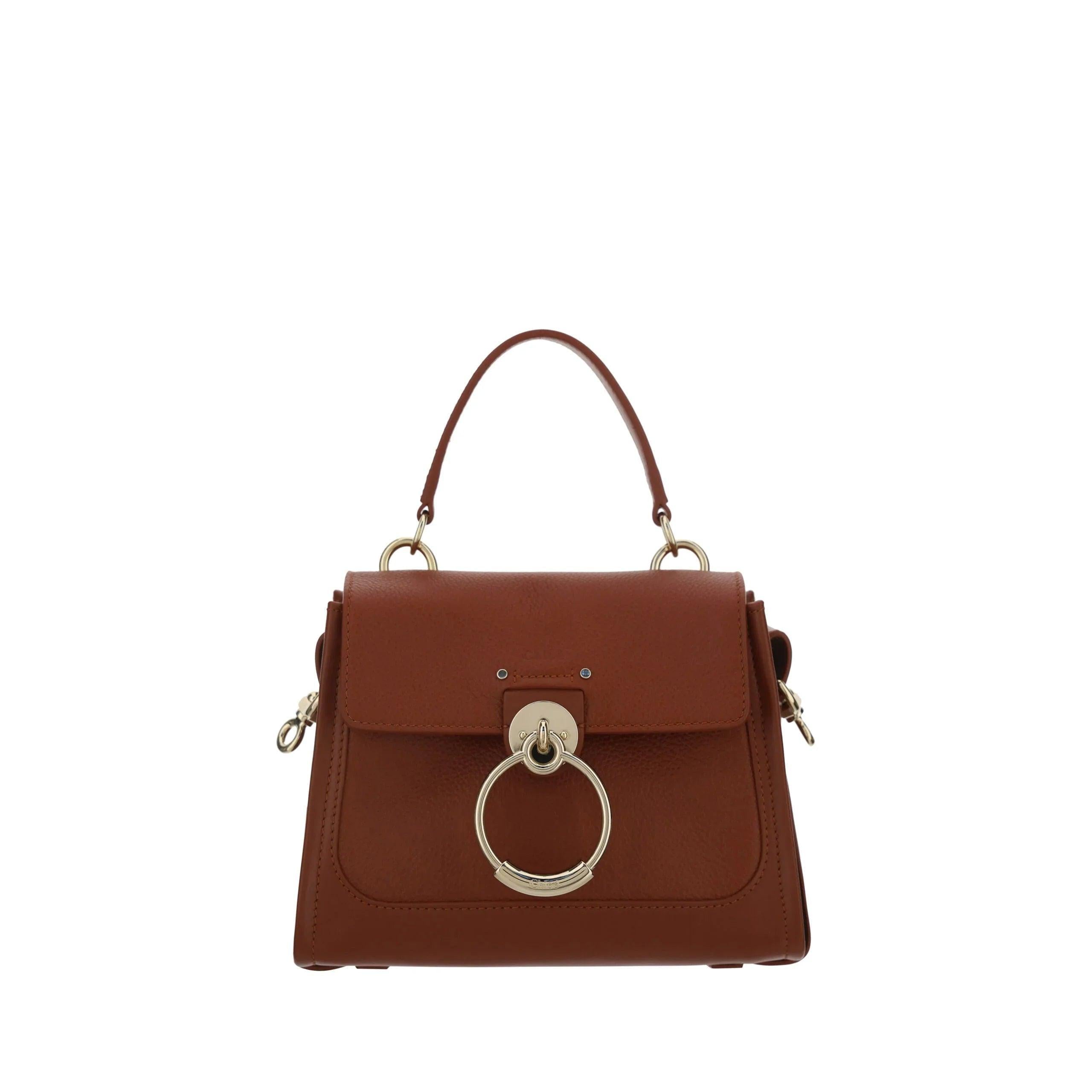Chloé Elegant Sepia Bruin Schouder/Handtas - MARANOS